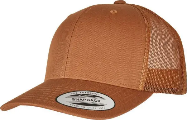 Čepice kšiltovka FLEXFIT Yupoong, Trucker, síťkovaná, karamelová Super Cena