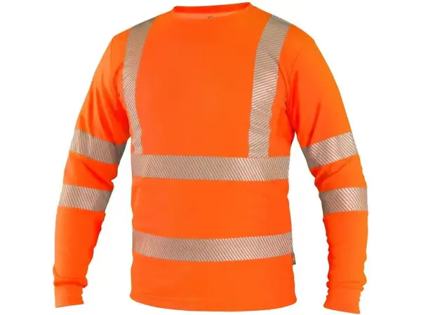 Tričko CXS OLDHAM, dlouhý rukáv, výstražné, pánské, oranžové, vel. 3XL Omezená Nabídka