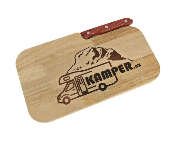 Ověřený Deska krájecí s nožem, kamper