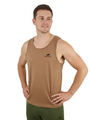 Akční Nabídka Tílko hnědé, 100% bavlna, Smilodon, XL