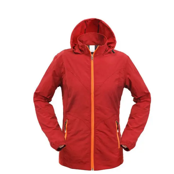 Akce Bunda letní outdoorová dámská, červená, vel. XL, Smilodon