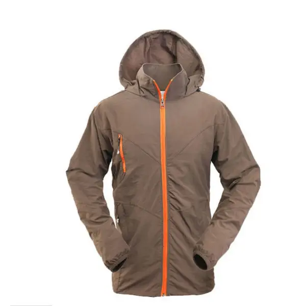 Bunda letní outdoorová pánská, hnědá, vel. XXL, Smilodon Přímo Od Výrobce
