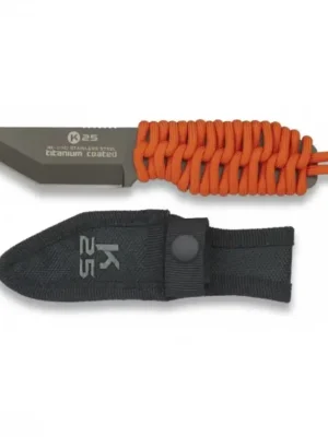 Pouze Dnes Nůž Albainox "PARACORD ORANGE" 15 cm