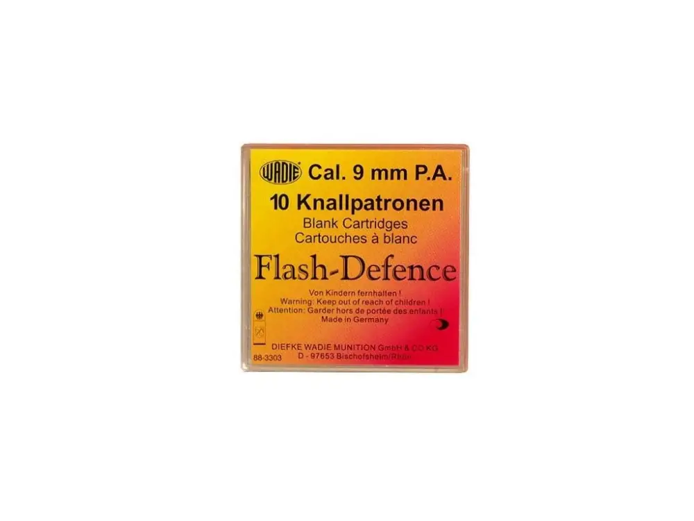Značkový Náboj WADIE Flash Defence 9mm pistole - 10 ks