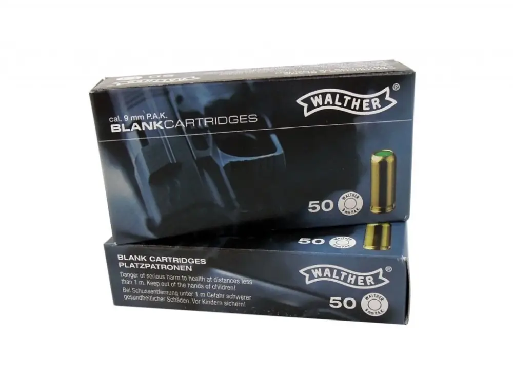 Náboj Walther akustický 9mm pistole - 50 ks Finální Výprodej