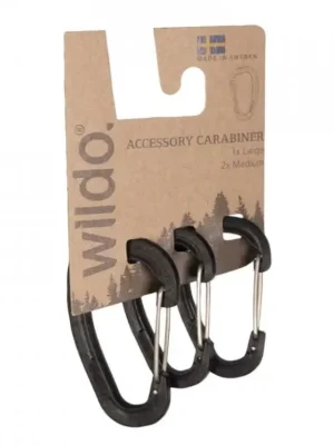 Bezpečná Platba Karabina WILDO® Black - set 3ks