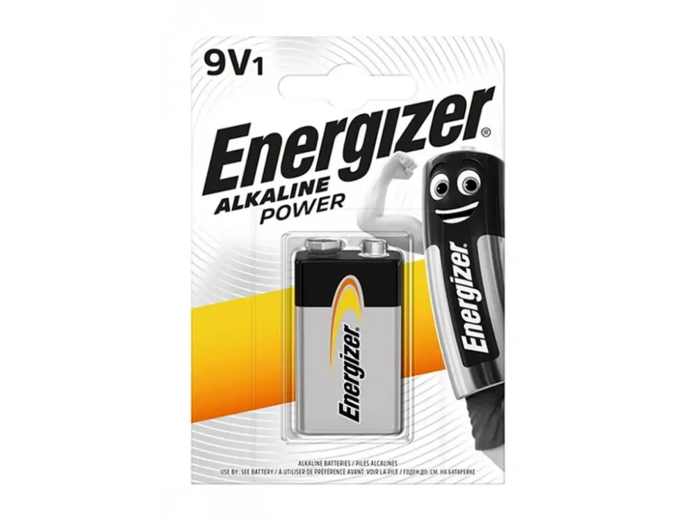 Energizer ALKALINE POWER BATERIE 9V 1ks Rychlé Dodání