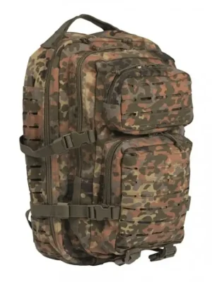 Batoh MIL-TEC US Assault "LASER CUT" 36l Flecktarn Finální Výprodej