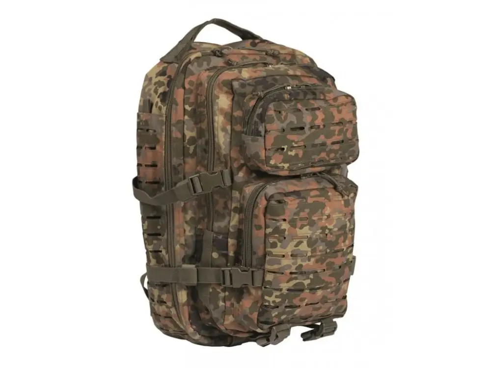 Batoh MIL-TEC US Assault "LASER CUT" 36l Flecktarn Finální Výprodej
