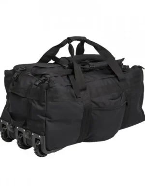 Bojový vak na výstroj s kolečky MIL-TEC 118l Black Omezená Nabídka