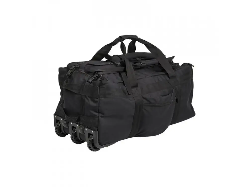 Bojový vak na výstroj s kolečky MIL-TEC 118l Black Omezená Nabídka