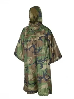 Pončo US Helikon-Tex® Woodland Levný