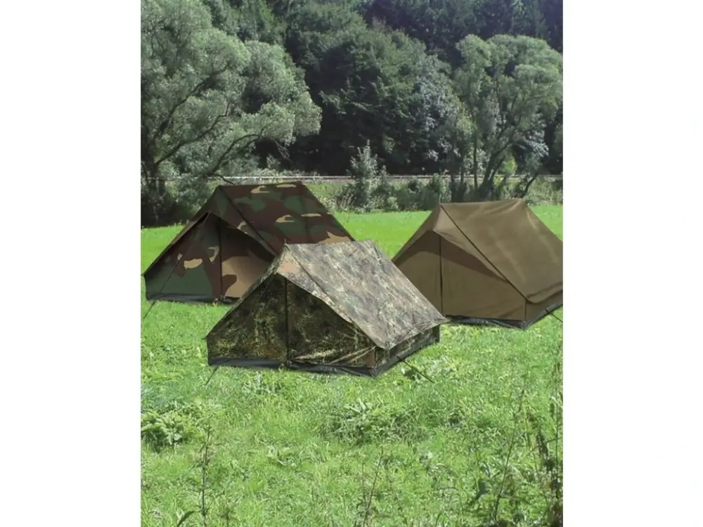 Rychlé Dodání Stan MIL-TEC "MINI PACK STANDARD" pro 2 osoby Flecktarn 205 x 145 x 100 cm