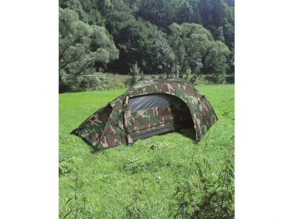 Stan MIL-TEC "RECOM" pro 1 osobu Woodland 240 x 135 x 85 cm Aktuální
