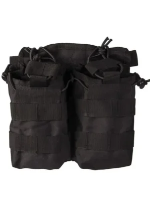 Sumka MIL-TEC dvojitá MOLLE "OPEN TOP" Black Rychlé Dodání