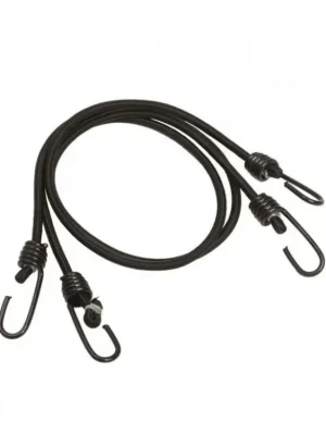 Šňůra MIL-TEC elastická s háčky "Gumicuk" Black - 1 pár Tovární Cena