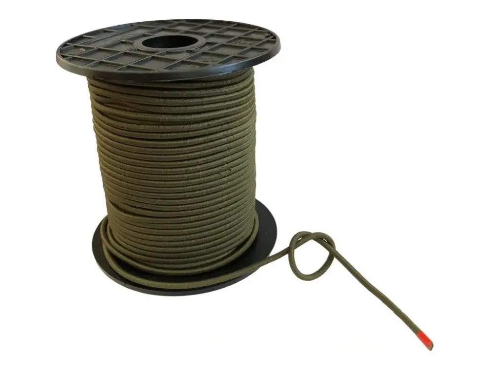 Cenový Hit Pruženka - klobouková guma kulatá 3mm Olive 1m