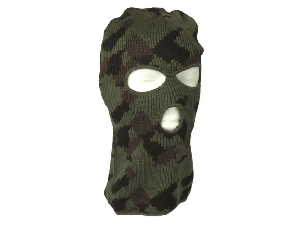 Kukla MIL-TEC Balaclava Polyacryl tříotvorová Woodland Víkendová Akce