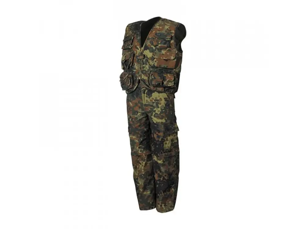 Souprava dětská Max-Fuchs Flecktarn (kalhoty a vesta) Sezónní Sleva