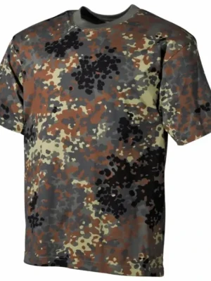 Tričko Max-Fuchs krátký rukáv US styl Flecktarn Ověřený