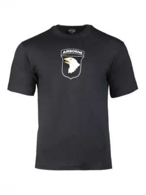 Autentický Tričko MIL-TEC krátký rukáv Airborne Black