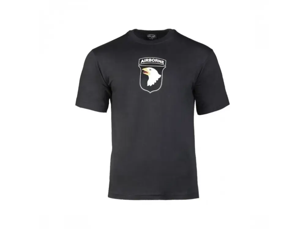 Autentický Tričko MIL-TEC krátký rukáv Airborne Black