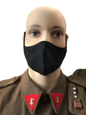 Ústní bavlněná rouška Černá s rychlosponou Pouze Dnes
