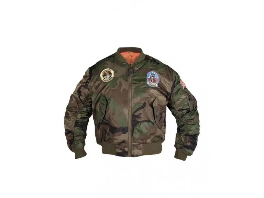 Bunda dětská MIL-TEC MA-1 Woodland Časově Omezené
