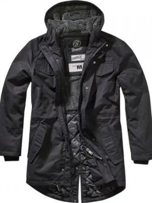 Kabát Brandit Parka MARSH LAKE Black Jen Po Omezenou Doba