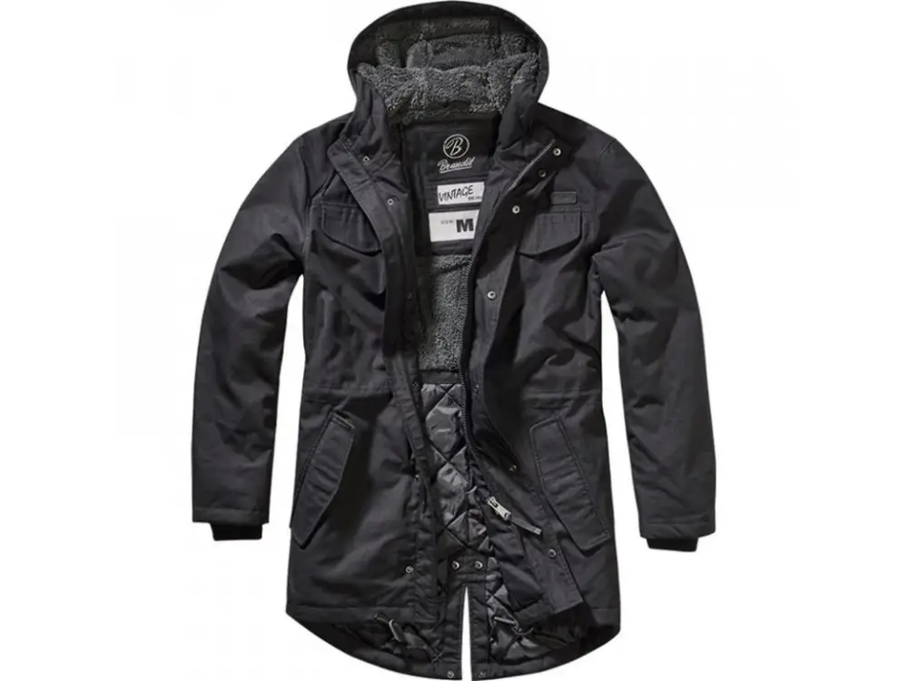 Kabát Brandit Parka MARSH LAKE Black Jen Po Omezenou Doba
