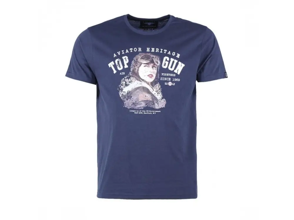 Nejlepší Cena Tričko MIL-TEC krátký rukáv Top Gun "Aviator" Navy