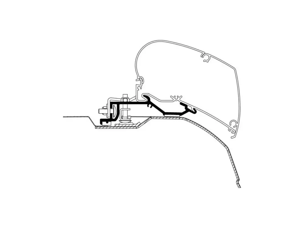 Cenový Hit Adaptér pro Markýzu Thule Omnistor 6002 / 6900, ploché provedení