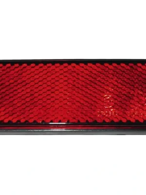 Omezená Nabídka Obdélníkový reflektor, 2ks, červená, rozměry 95*38mm Samolepicí