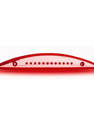LED pomocné brzdové světlo 12V 1,6W 12 LED čoček červená Finální Výprodej