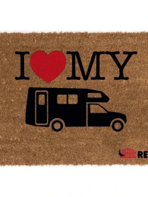 Kokosová rohož 50x25cm - s potiskem "Motorhome Sezónní Sleva