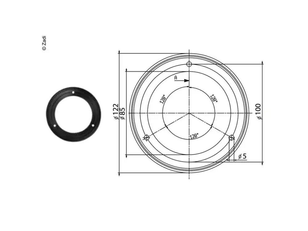 Gumové těsnění pro filtr 123x84 mm, černé Speciální Cena
