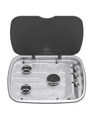 Nejlepší Cena Plynový sporák, 3 plameny 2x 1,5 kW 1x 2,5 kW, ovládací knoflíky vpravo