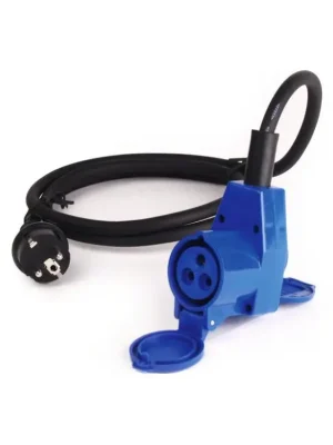 Časově Omezené Adaptérový kabel Carbest Schuko se zástrčkou s úhlovou CEE spojkou 3x2,5mm², délka 1,5m