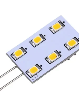 Carbest LED žárovka s paticí G4, 1,2 W, 90 lumenů, 6x teplá bílá SMD Akce