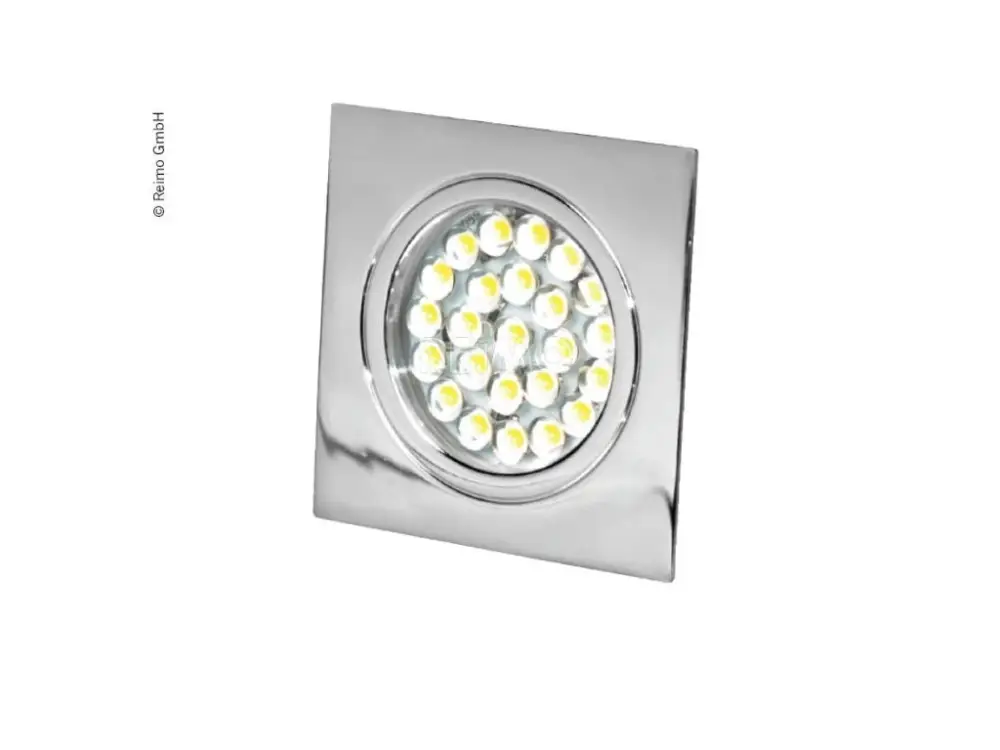 LED reflektor 12V, 1,6W, 24LED, chromový Expresní Doručení