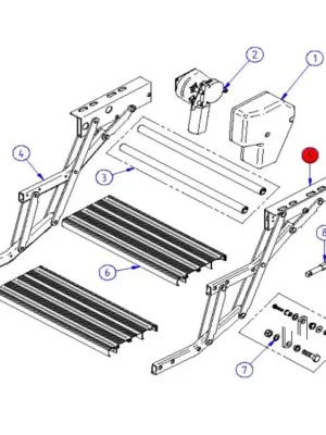 Originální Nůžkový systém pro Thule Double Step 12V, pravá strana