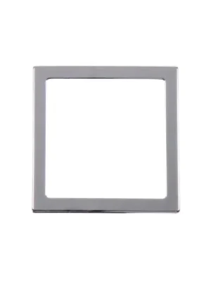Vrácení Zdarma Krycí rámeček 1-násobný 62x62mm, stříbrný chrom, baleno SB