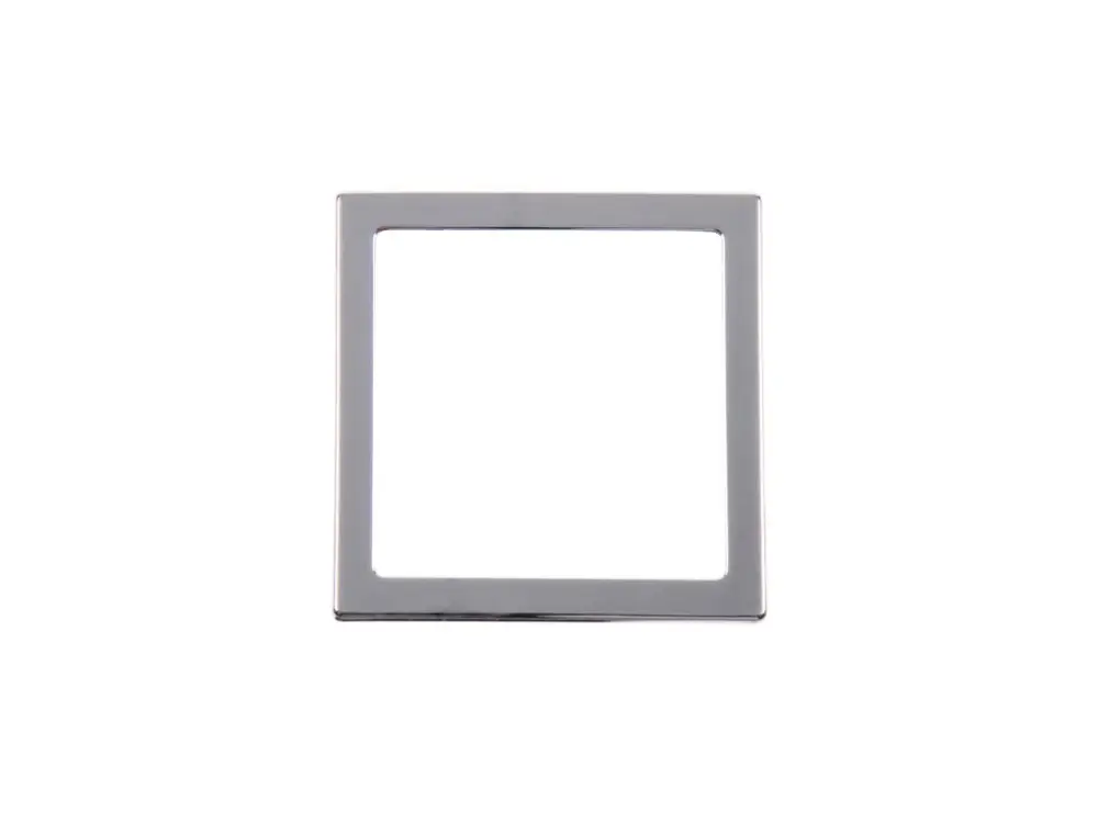 Vrácení Zdarma Krycí rámeček 1-násobný 62x62mm, stříbrný chrom, baleno SB