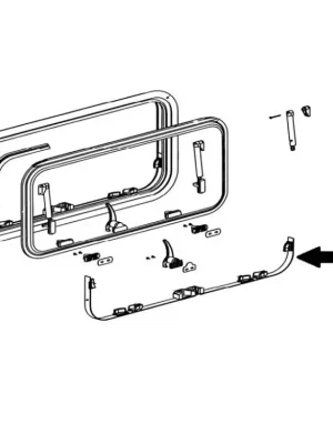 Dokud Zásoby Vydrží Posuvný pant, otevírací mechanismus S7Z, 1100x600 stříbrošedý