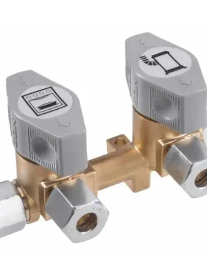 Dvoucestný uzavíratelný ventil GOK - vstup 10 mm, výstupy 8 mm Must-Have
