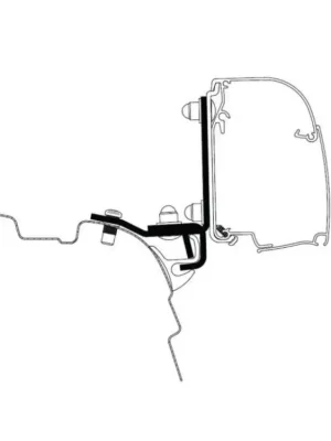 Novinka Adaptér markýzy Thule Brandrup Rail G2 pro 4200/4900 - VW T5 / T6