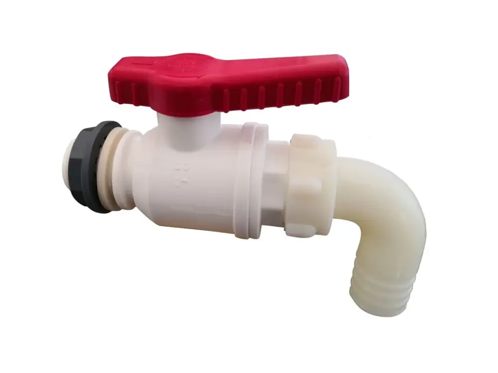 Nejlepší Volba Průtokový kohout 3/4" plastový včetně příruby, balený SB, 25 mm