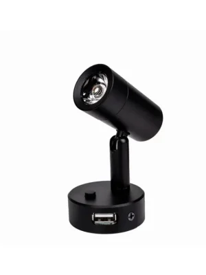 Černé LED světlo, 12V, USB port Nejlepší Volba