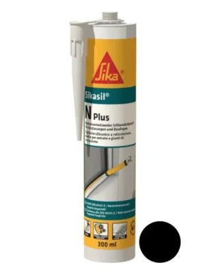 Sikasil-N Plus, kartuše 300 ml, černý Cenově Výhodný