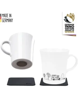 Magnetický porcelánový hrnek Silwy CAMPING 2 ks Hit Sezóny
